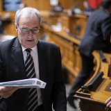 Le ministre de l'économie, Guy Parmelin, a défendu un projet d'allègement administratif pour les entreprises (archives).